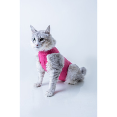 Îmbrăcăminte de Protecție UltraTech – Exclusiv pentru Pisici Nr. 2 Roz (UV 50 plus, Antimicrobian, Dry)